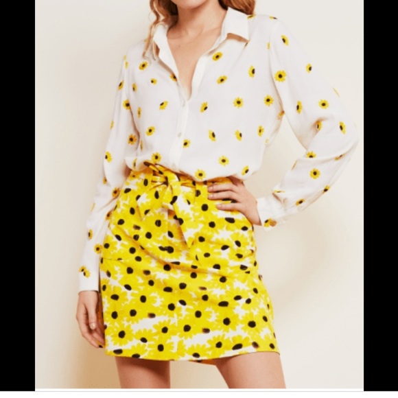 Fabienne Chapot  Lily Embroidered Off White/sunflower blouse - Picture 5 of 16